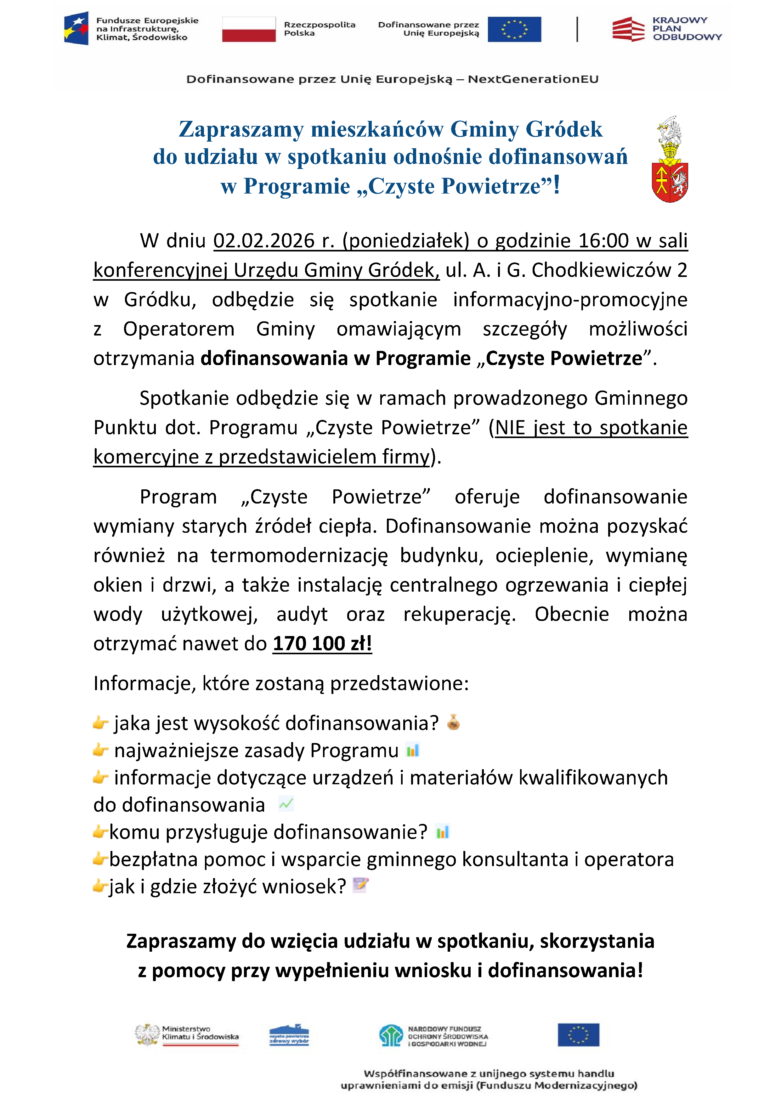 2 spotkanie 2025 26 Gródek 02.2026 plakat