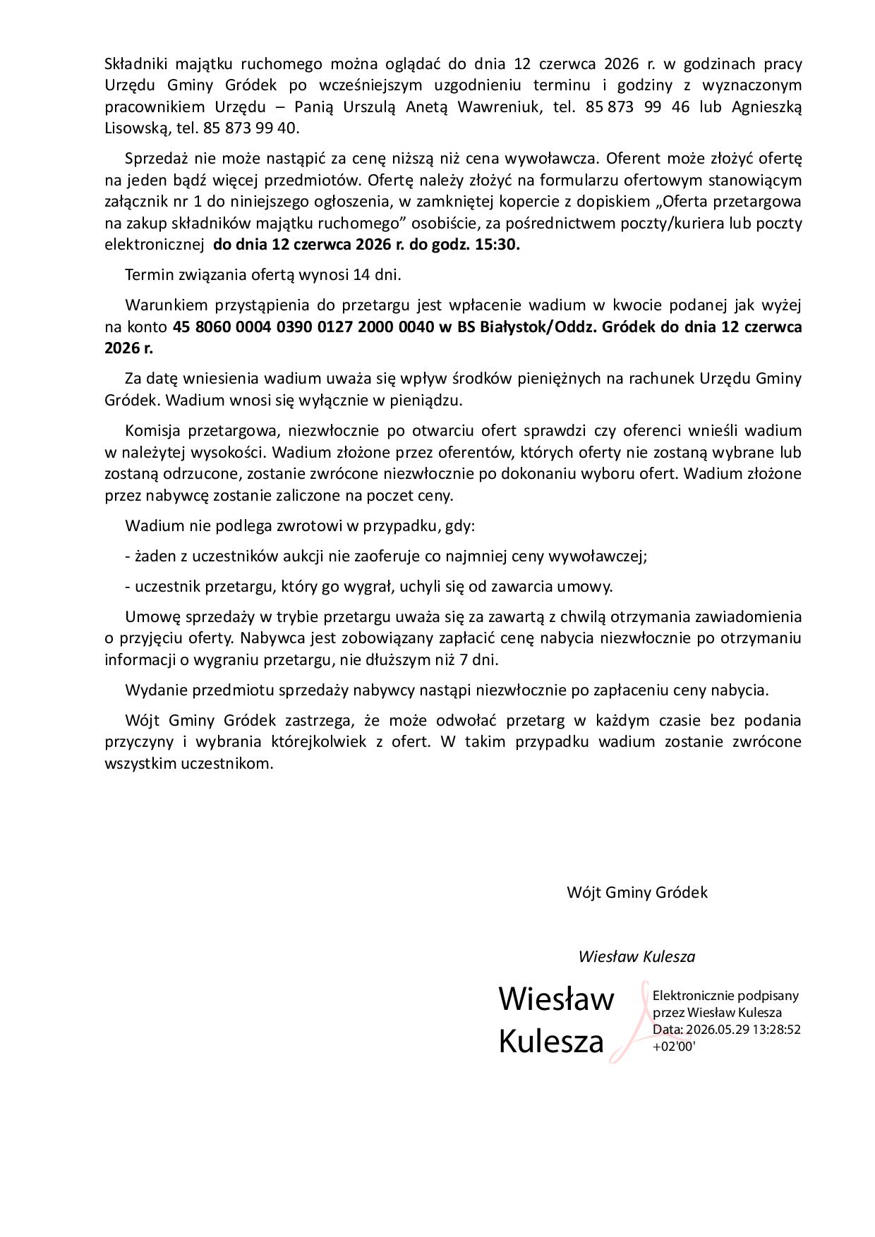 Ogłoszenie o przetargu ze zdjęciami7