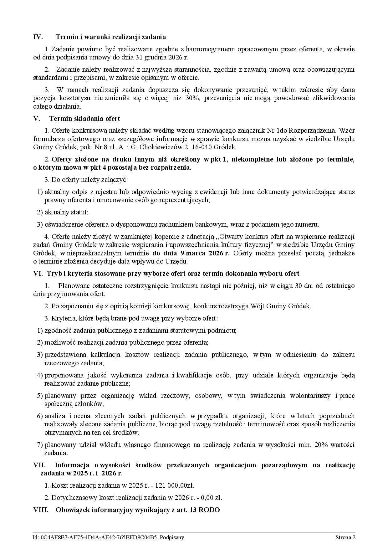 Zarządzenie nr 1563