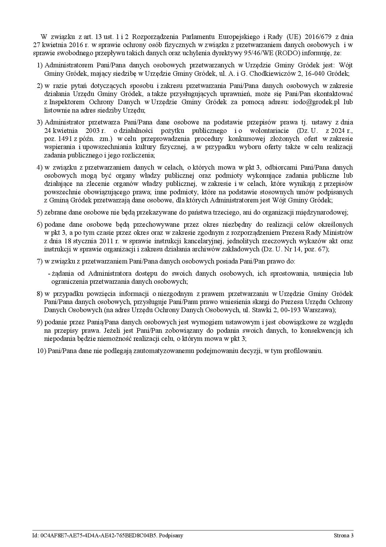 Zarządzenie nr 1564