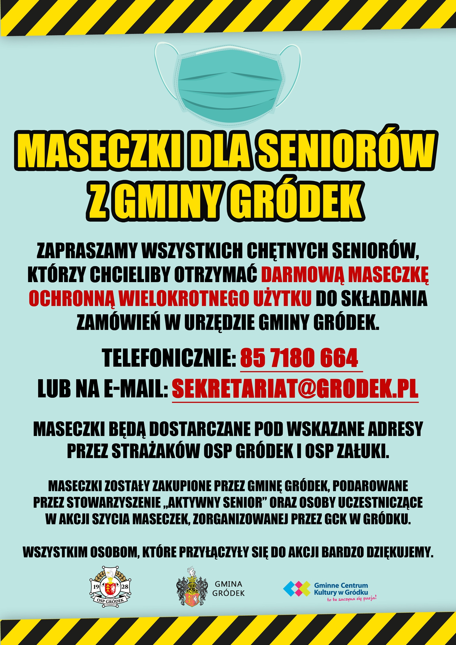 OGLOSZENIE MASECZKI DLA SENIOROWi